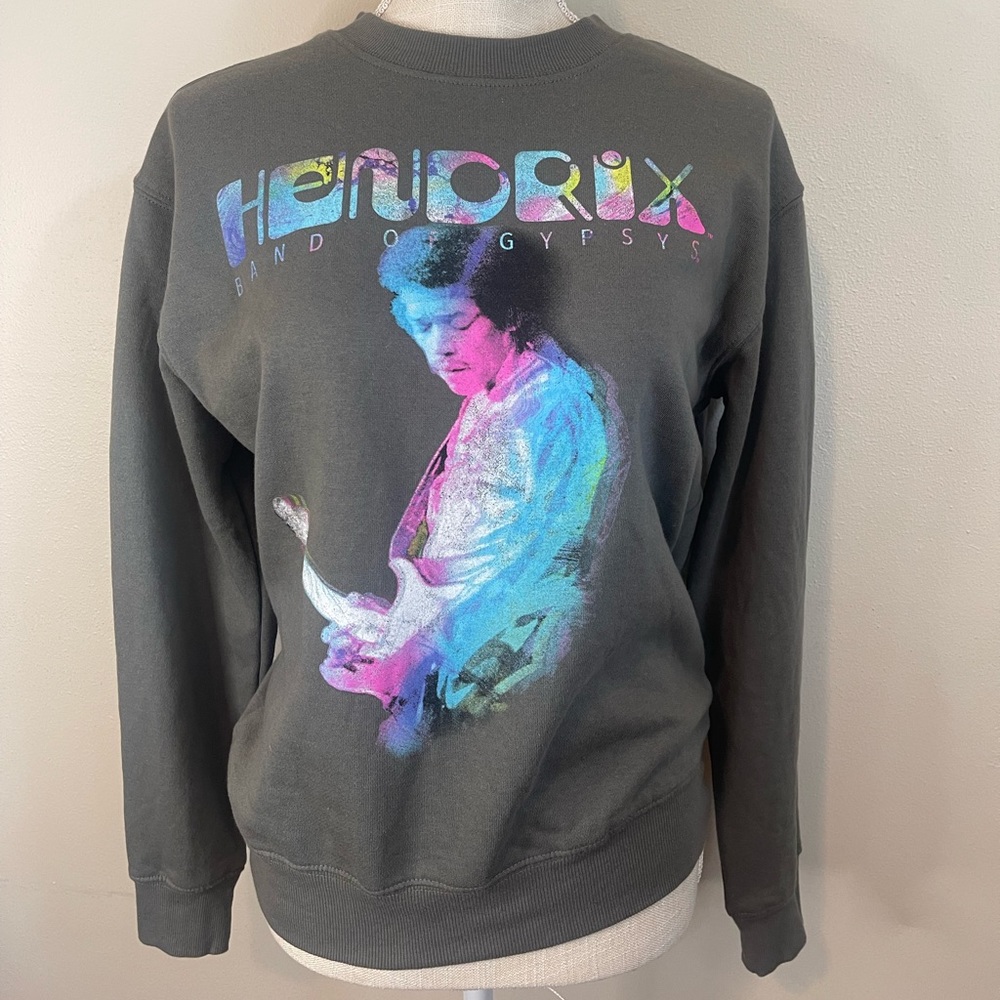 Authentic 1970s Jimmy Hendrix Retro Tour Concert Sweatshirt XS